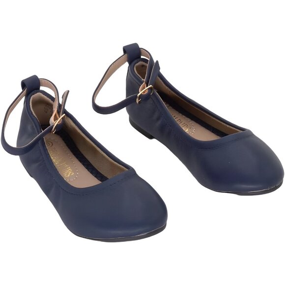 Dream Pairs Other - DREAM PAIRS Girls Dress Shoes Girl's Flat Ankle Strap Ballet Size 10 Toddler